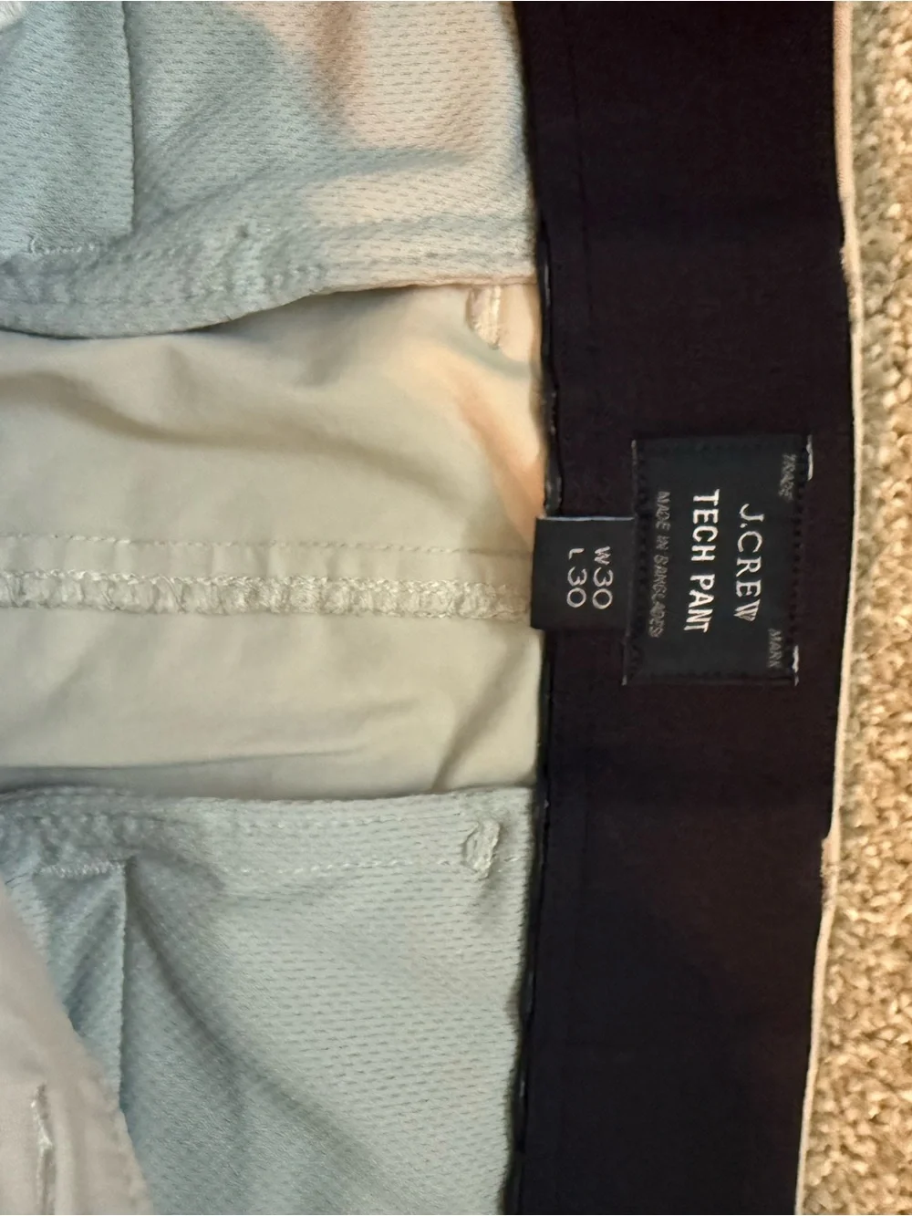J. Crew Men’s Slim Pant in Light Beige